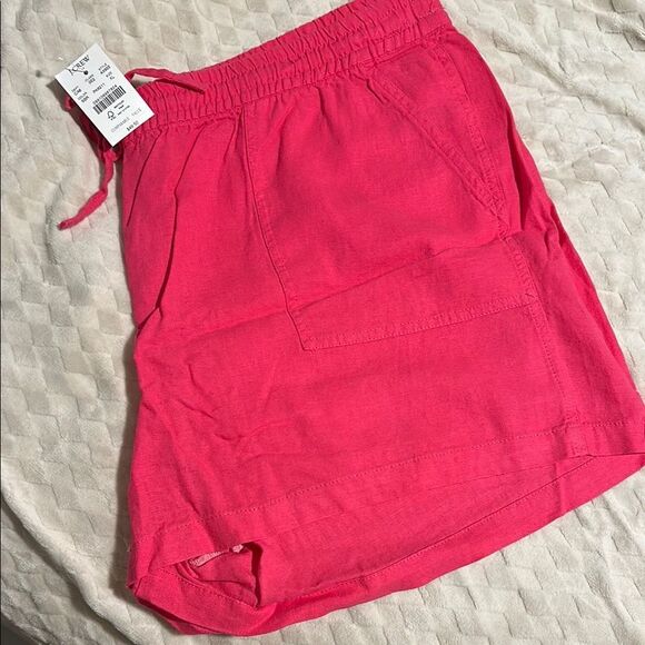 Vibrant Pink Drawstring Shorts - Picture 1 of 4